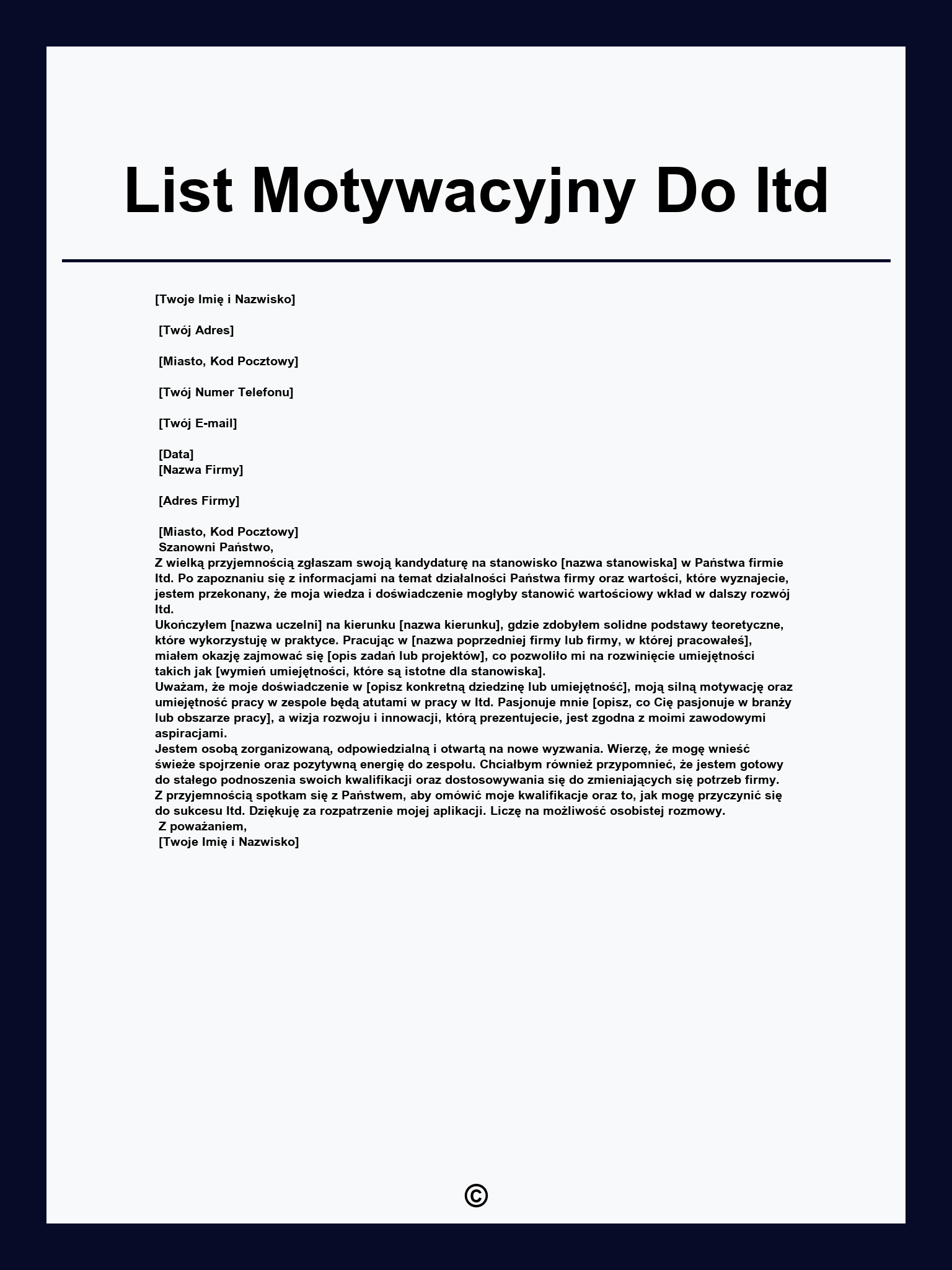 List Motywacyjny Do Itd